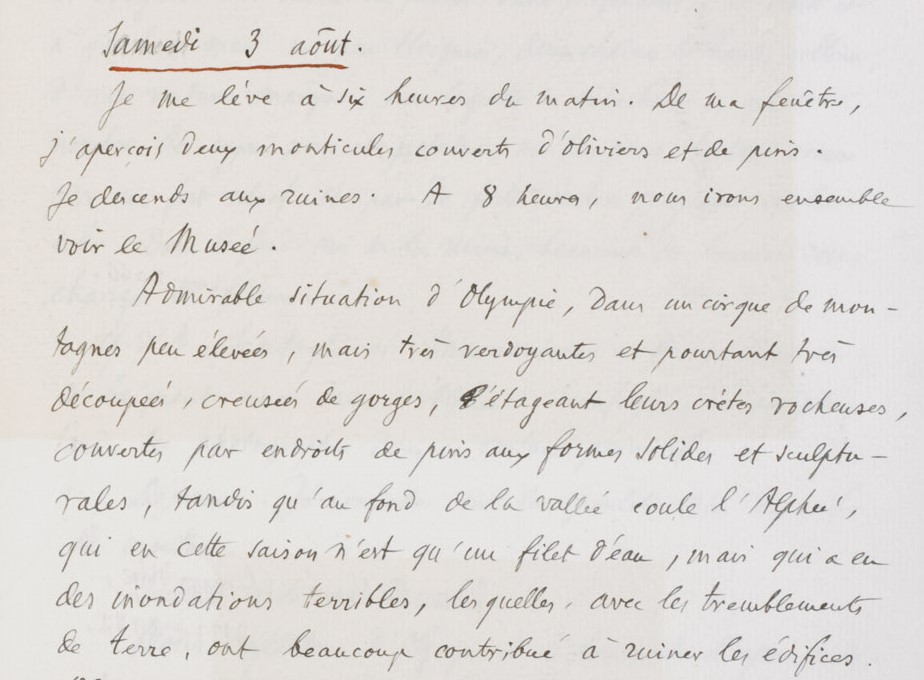 Croisière du yacht Fantasia en Italie méridionale, Grèce, Sicile, 1895 [Ms 3134]